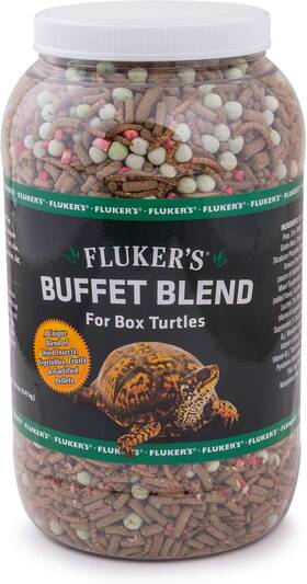 70028 Flukers Buffet Blend Box Turtle Diet 3.24 Pound Pack Of 1 3.25lbs