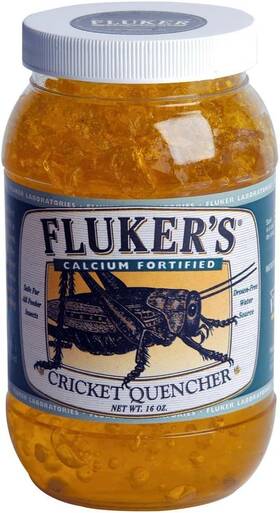 71203 Flukers Cricket Quencher Calcium Fortified Provides Clean Water And To