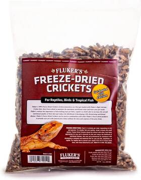 72010 Flukers Freeze Dried Crickets For Reptiles Packed With 1 Pound Pack Of
