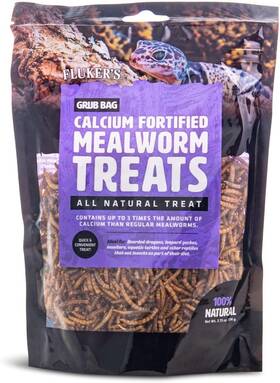 72036 Flukers Fluker S Grub Bag All Natural Calcium Fortified Mealworm 3 Ounce Pack Of 1