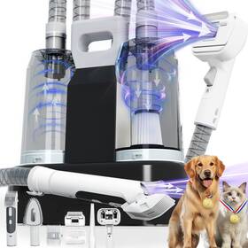 Pvc002-03 Foting 6 In 1 Dog Grooming Vacuum Dryer Kit 2.1l Double Dust Cup Separator Design