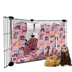 Fulue 191171607003 Guinea Pig Corner Hideout Hammock And Bed Ferret Cave