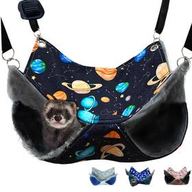 Djy-eedgvb179 Fulue Ferret Rat Hammock Bed Guinea Pig Nation Cage Accessories Kit Set Sta