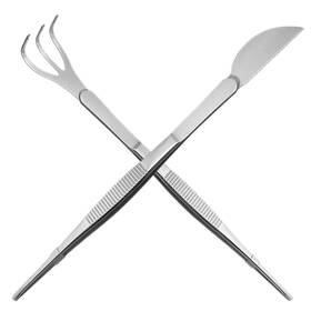 7024c92325l6yoq2 Ganazono 2pcs Stainless Steel Bonsai Tweezers And Rake Set For Gardening Lightweight A