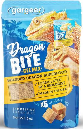 Gargeer 850031281103 3oz Bearded Dragon Food. Complete Gel Diet For Both Juveniles And Adults. Pro