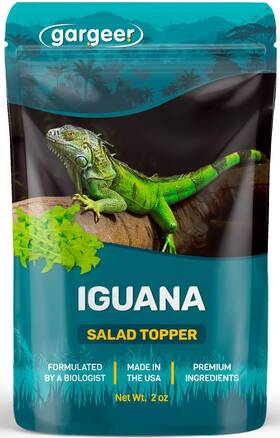 Gargeer 850059522059 2oz Iguana Food Supplement Flower Salad Mix Topper. Supercharge Juveniles And