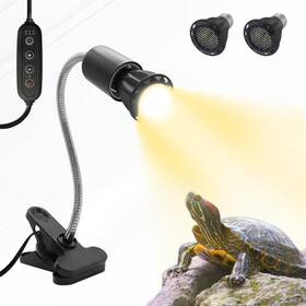 L2-b1 Garto 2 Pack Reptile Heat Lamps With 360 Rotatable Clips Cycle Timer Aquarium Turt