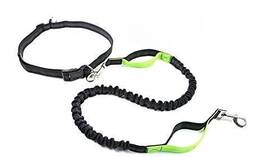 Gazoos 710770520317 Hands Free Reflective Dog Leash For Running Walking Hiking Durable Dual Handl