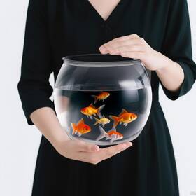 Hod-geelin-4758 Geelin 1 Gallon Plastic Fish Tank Large Bowl Shatterproof Clear