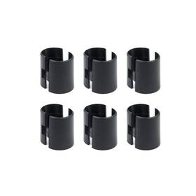 Zy1021709 Geesatis Shelves Parts 6 Set / 12 Pack Wire Shelving Shelf Lock Clips Black S