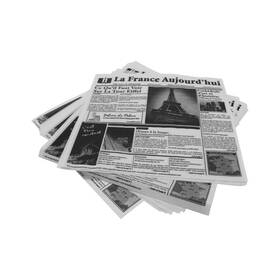 4-tf1600 Get G.e.t. 12 Inch X White Food-safe French Newsprint Liner Food Basket