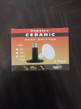 Ghb Lighting 810000170357 2-pack 150w Ceramic Heat Lamp Amphibian Reptile Pet Brooder Incubating Chicken