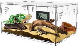 Gh-rt150971 Ghims Reptile Terrariums With Temperature Hygrometer Terrestrial L No Tray