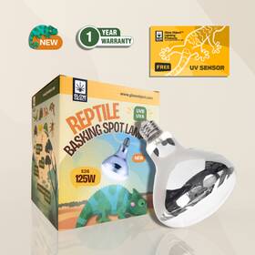 Ruvmve26125w Glow Object Reptile Heat Lamp 125w Uvb Uva Full Spectrum Basking For Amphibian Terrarium E26
