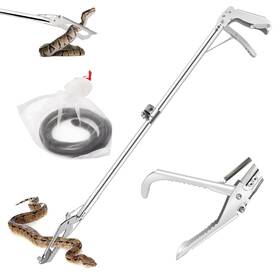 Gmstahlei 442364445564 60 Inch Snake Tongsprofessional All-aluminum Alloy Tong Reptile Grabber Rat