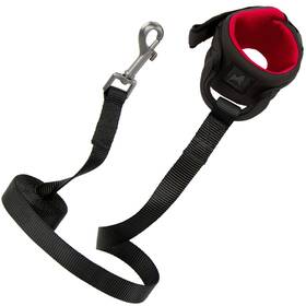 10203-blk-6 Gooby Neoprene Wrist Band Sport Leash - Black 6 Ft Comfortable Hands Free