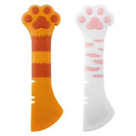 1057568 Gosknor 2 Pcs Dog Cat Food Spoon Cute Paw For Wet Silicone Can Opener Mul