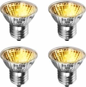 Gozilla 313036264255 4 Pcs 50w Reptile Heat Lamp E27 Uva Uvb Light Bulb