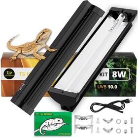 Greenpaw Cbyt5 T5 Uvb Reptile Light Fixture Combo Kit 8w 10.0 Ho For Reptiles Terrar