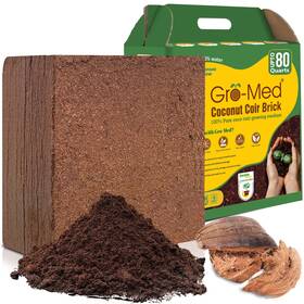 Gm201cb Gro-med Coco Coir Brick 10 Lbs Expands To 80 Quarts Npk Enriched
