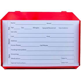Groomers Margins 692764172095 Kennel Cards 100 Pack 3 X 5 Inches Dog Cat Pet Profile Record Card For Boar