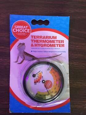 5264578 Grreat Choice Terrarium Thermometer And Hygrometer Open Box