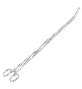 Hf-001 Gs Online 16 Inch Long Curved Hemostat Forceps - Stainless Steel Locking Tweezer Clamps I
