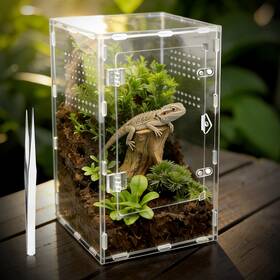 00001 Gtseemuu Jumping Spider Enclosure Insect Terrarium Bug 7.8 Inch X 13.7