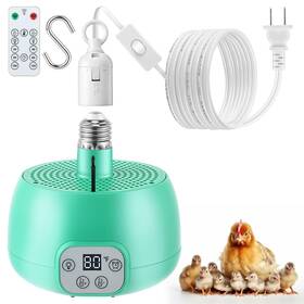 Td-gulfmew-0669 Gulfmew 1 Pack Chicken Coop Heater With Remote Control Timing Heat Lamp Sma