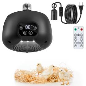 Td-gulfmew-0675 Gulfmew 1 Pack Chicken Coop Heater With Remote 200w Warmer Temperature