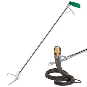 Gyorgkshi 645360082053 52 Inch Extra Long Snake Tongs Reptile Grabber Catcher Stainless Steel And Wide Ja