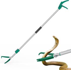 Gyorgkshi 750388431940 78 Inch Extendable Snake Grabber Reptile Tongs Rattle Catcher Wide Jaw Hand