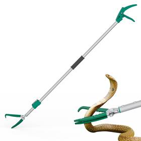 Nff-99 Gyorgkshi 92 Inch Extendable Snake Grabber Reptile Tongs Rattle Catcher Wide Jaw Hand