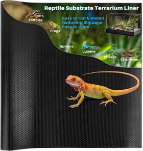 H-terrariumliner 445000840806 6.5 Ft Reptile Substrate Mat - Carpet Terrarium Bearded Dragon Tank