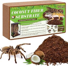 Halatool 313043283256 1.4lb Coconut Fiber Substrate For Reptile Bedding Natural Husk