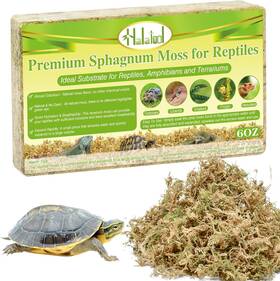 Halatool 313115172105 6oz Sphagnum Moss 8 Quart Tortoise Bedding Substrate For Terrarium Reptiles