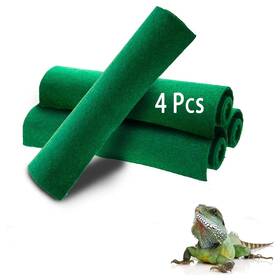 Hamiledyi 680577120693 19.7 Inch X 11.8 Reptile Carpet 4pcs Terrarium Substrate Liner Pet Habitat Beddi