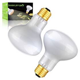 Hanjion H/uva/75w/bai/2p 2 Pack 75w Reptile Uva Infrared Basking Spot Lamp Sun Glow Daylight Heat Bul