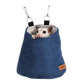 42547 Hardcorepet Hammock Pouch Cage Bed 5 X 4 6 In Blue Cozy Nest Swingttttttttttttttttttt