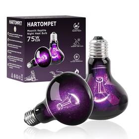 Hp-r80 Hartompet 75w Reptile Night Light Bulb Uva Heat Lamp - Simulate Natural Moonlight Pur