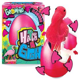 51255 Hatch N Grow Ftnft Large Flamingo From Deluxebase 4.3 Inch Water Activated Hatching