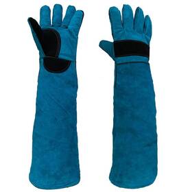 Sku2182-1 Haulonda Animal Handing Gloves Bite Proof 23.7 Inch Kevlar Reinforced Multipurpose Pet