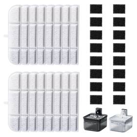Cwrf01 Havansidy 16 Packs Replacement Filters Compatible With Downy Paws Cat Water Fountain -