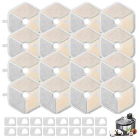Gglx-001 Havansidy 16 Sets Replacement Filter And Sponges For Smartoo 152oz/4.5l Pet Cat Water Fou