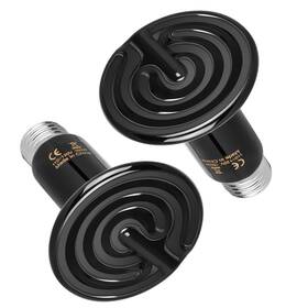 Ptcrhl150x2v3-d Healsmart 2-pack Ceramic Heat Emitter 150w Reptile Lamp Bulb For Amphibian