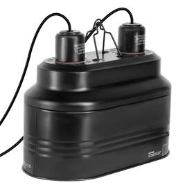 Ptdmltdual160v2 Healsmart Reptile Dual Dome Light Fixture With Separate Switches Fits Max 16