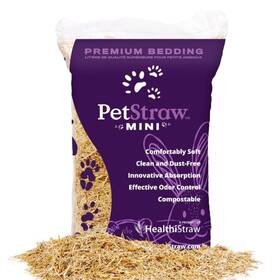 Psm00064-e Healthistraw Petstraw Mini 38 L All-natural Multi-length Wheat Straw Animal Bedding For Sma