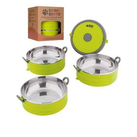 Healthy Human 700425906818 Travel Pet Bento Bowls - Human-grade Stainless Steel And Bpa-free