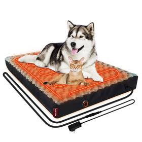 Heatfox 757902949967 Upgraded Heated Dog Bed 24v Safe Voltage Arthritis Orthopedic