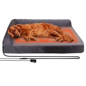 Chaise24v Heatfox 757902949981 Upgraded Heated Dog Bed L Shaped Safe Voltage Arthritis